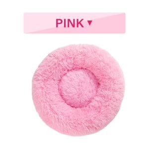 Fluffy Donut Dog Bed  Warm Soft Long Plush Pet Cushion Dog House Cat  Bed Washable Pet Sofa Mat Calming Samll Large Dog Beds - Image 9