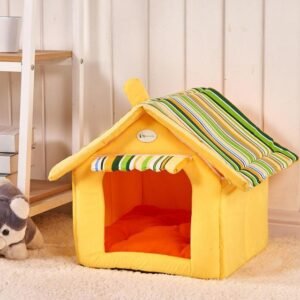 New Fashion Striped Removable Cover Mat Dog House Dog Beds For Small Medium Dogs Pet Products House Pet Beds for Cat - Image 5