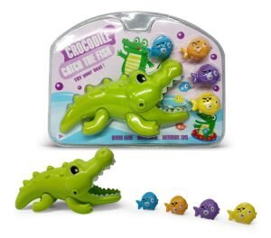 Children's Bathroom Bath And Water Toys Large Crocodile Eating Small Fish - Image 4