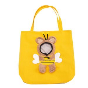 Little Bee Design Cat Dog Carrier Bags Portable Breathable Bag Soft Pet Carriers With Safety Zippers Outgoing Travel Pets Handbag - Image 3