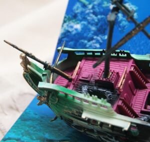 American Seahorse Pneumatic Fish Tank Decoration Aquarium Scenery Package Aerobic Toys Deep Sea Rotten Ship Sunk - Image 4