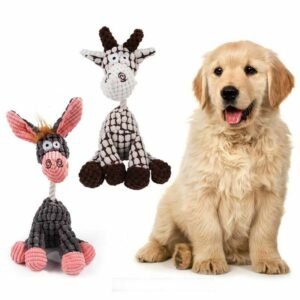 Dog Toy Play Funny Pet Puppy Chew Squeaker Squeaky Plush Sound Toys Clean Teeth - Image 2