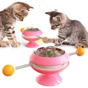 Rotatable Cat Toys Supplies With Catnip Interactive Training Toys For Cats Kitten Cat Accessories Pet Products - Image 3