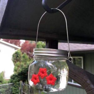 Hummingbird Feeder Plastic Flower Bird Feeder Bird Water Feeder Bottle Hanging Garden Outdoor Pet Supplies - Image 5