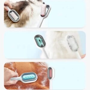 Cat Hair Brush With Water, Sticky Brush For Cats, 4 In-1 Cat Grooming Brush Creative Update Cat Dog Grooming Comb With Water Tank Double-Sided Hair Removal Brush Kitten Pet Supplies Accessories - Image 10