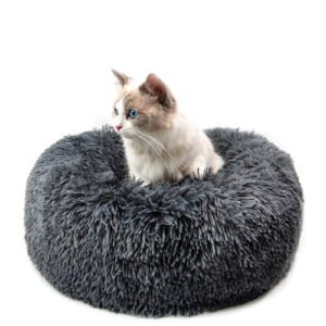 Dog Beds For Small Dogs Round Plush Cat Litter Kennel Pet Nest Mat Puppy Beds - Image 2