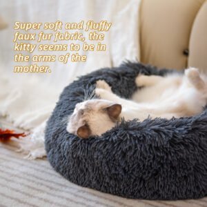 Dog Beds For Small Dogs Round Plush Cat Litter Kennel Pet Nest Mat Puppy Beds - Image 6
