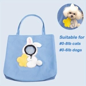 Little Bee Design Cat Dog Carrier Bags Portable Breathable Bag Soft Pet Carriers With Safety Zippers Outgoing Travel Pets Handbag - Image 9