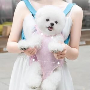 Furry Pawsy Carrier Furry Pawsy Cat Backpack Adjustable Dog Carrier Backpack Travel Bag With Leg Holes Pet Front Chest Carriers Backpacks For Dogs Cats Puppies - Image 5