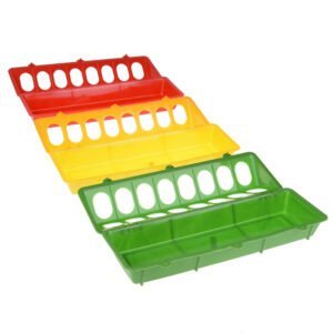 Bird Food Box Pigeon Supplies Long Trough Thickened Kettle Chicken Feeder - Image 4