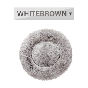 Fluffy Donut Dog Bed  Warm Soft Long Plush Pet Cushion Dog House Cat  Bed Washable Pet Sofa Mat Calming Samll Large Dog Beds - Image 10