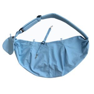 Foldable Portable Phone Holder Dog Food Bags Pet Messenger Bag Canvas Material Pet Outdoor Backpack - Image 5