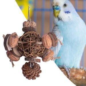 Fruit Wood Parrot Toy Bird Supplies - Image 2