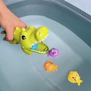 Children's Bathroom Bath And Water Toys Large Crocodile Eating Small Fish