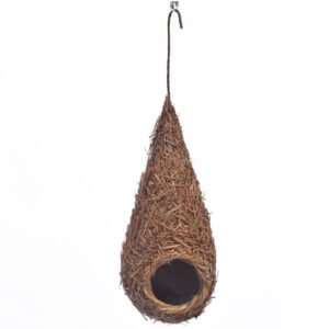 Bird's Nest Bird's Nest Small Bird Supplies Bird Cage Straw Outdoor - Image 2