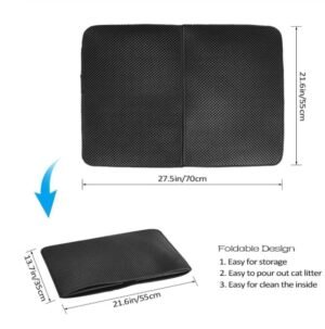Waterproof Pet Cat Litter Mat EVA Double Layer Cat Litter Trapping Pet Litter Cat Mat Clean Pad Products For Cats Accessories - Image 4
