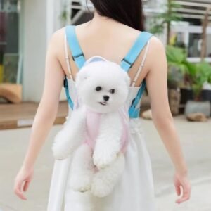 Furry Pawsy Carrier Furry Pawsy Cat Backpack Adjustable Dog Carrier Backpack Travel Bag With Leg Holes Pet Front Chest Carriers Backpacks For Dogs Cats Puppies - Image 2