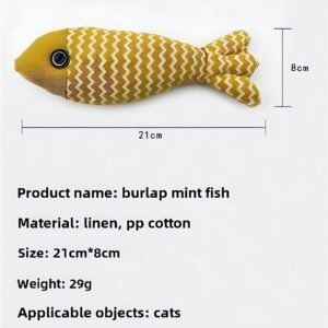 Pet Mint Fish Toy - Three Colors Are Randomly Issued, Shovel Officials Must Enter, Pet Mint Fish Toys, Suitable For Cats Of All Ages - Image 3