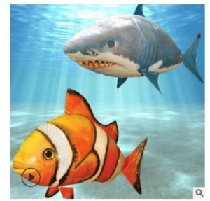 Remote Control Shark Toys Air Swimming Fish Infrared RC Air Balloons Inflatable RC Flying Air Plane Kids Toys - Image 3