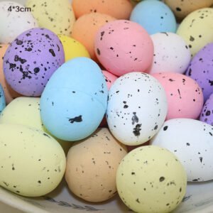 Color Simulation Quail Eggs 3X2 Simulation Foam Bird Eggs 1.8X1.5 Decoration Supplies