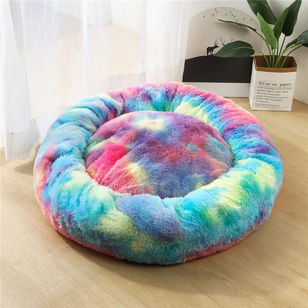 Dog Beds For Small Dogs Round Plush Cat Litter Kennel Pet Nest Mat Puppy Beds - Image 6
