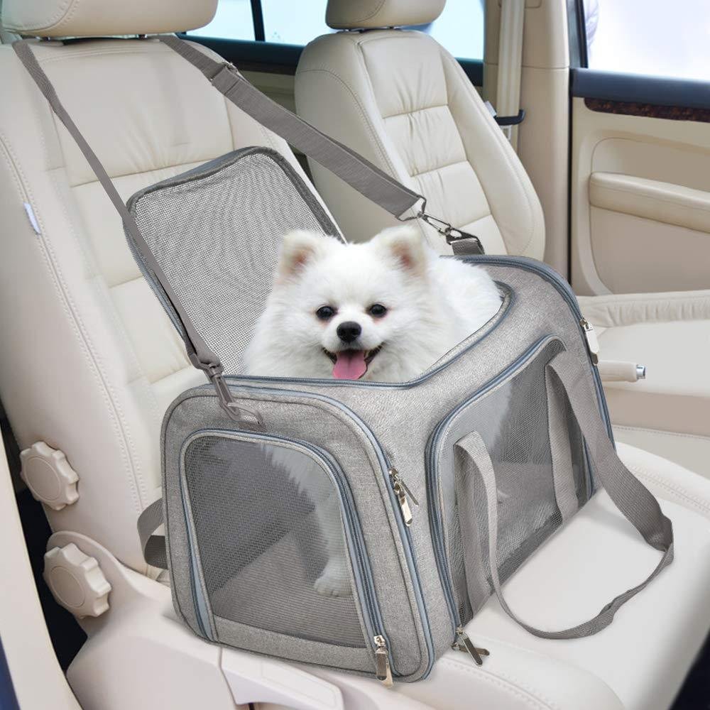 Cat Carriers Dog Carrier Pet Carrier For Small Medium Cats Dogs Puppies, TSA Airline Approved Small Dog Carrier Soft Sided, Collapsible Waterproof Travel Puppy Carrier - Image 6