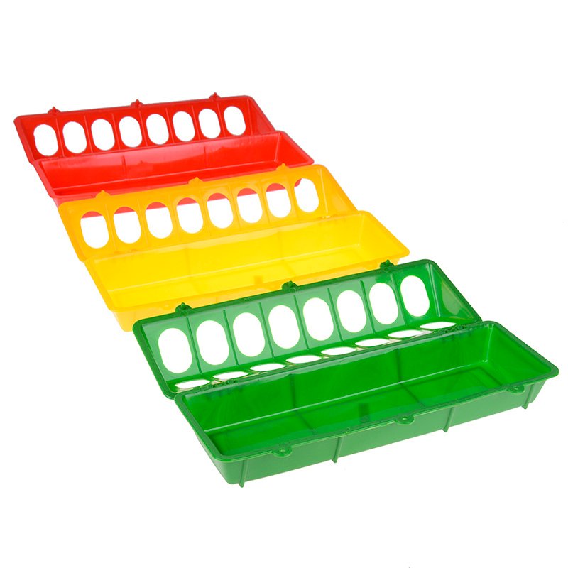 Bird Food Box Pigeon Supplies Long Trough Thickened Kettle Chicken Feeder - Image 4