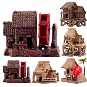 Porcelain Houses Ancient Aquarium Aquarium Landscape Decoration