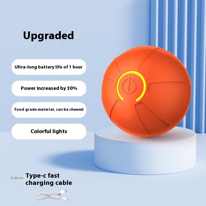 Pets Electric Jumping Ball Automatic Dog-teasing Luminous Pet Products Pets Dogs Training Products Ball Toys For Dogs Resistance - Image 3