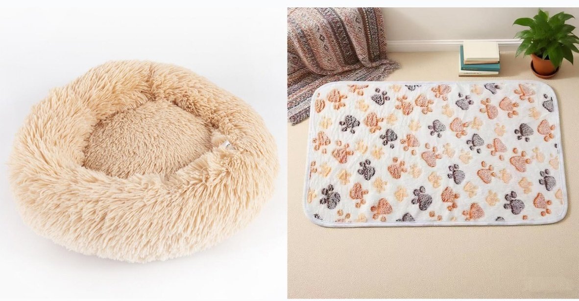 Dog Beds For Small Dogs Round Plush Cat Litter Kennel Pet Nest Mat Puppy Beds - Image 5