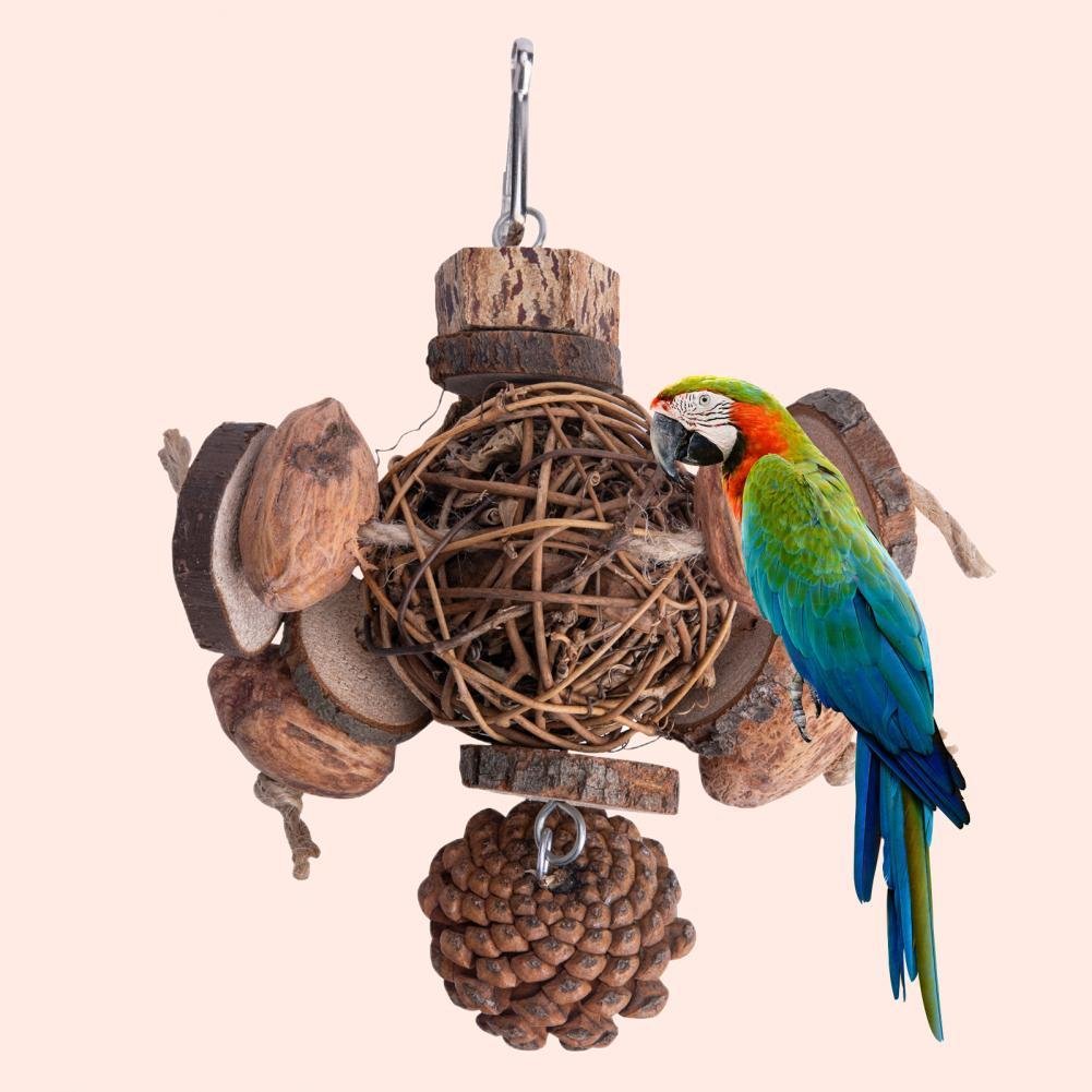 Fruit Wood Parrot Toy Bird Supplies - Image 3